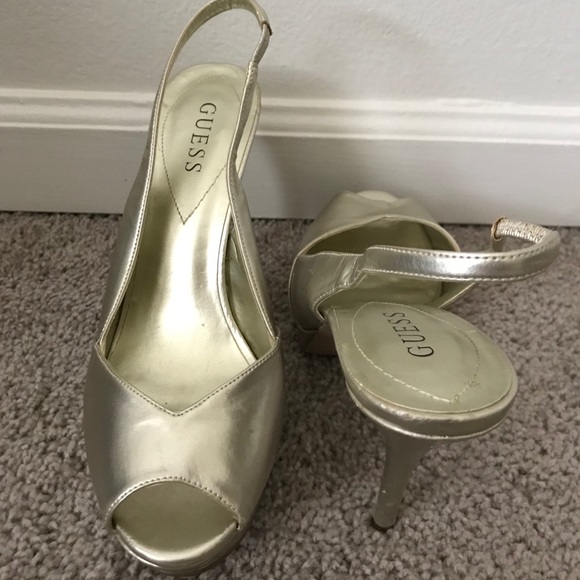 Guess Shoes - Guess Gold Strap Heels